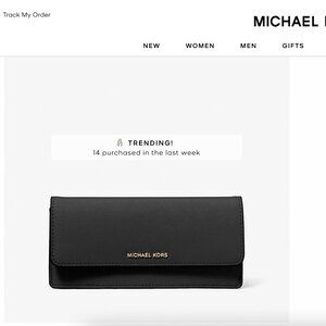 Michael Kors Jet Set Large Saffiano Leather Snap-Front Wallet